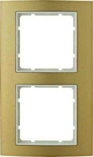 Berker 10123046 Rahmen 2fach B.3 Alu, gold/polarweiß Mesch Shop Berker 10123046 Rahmen 2fach B.3 Alu, gold/polarweiß Mesch Shop